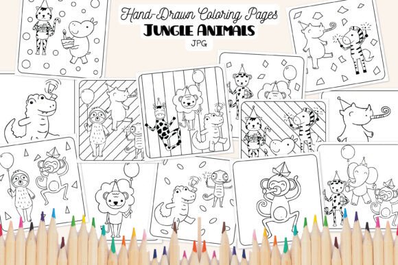 Download Jungle Animals | Birthday Coloring Pages - Day Collection