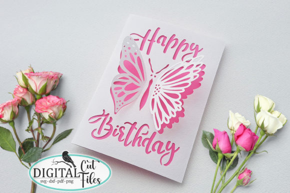 Download Pop Up Butterfly Birthday Card Svg - Day Collection