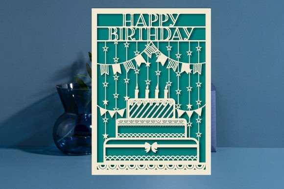 Download Personalized Birthday Card Paper Cut - Day Collection