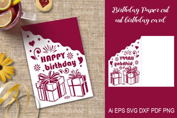 Download Paper Cut out Happy Birthday Card - Day Collection