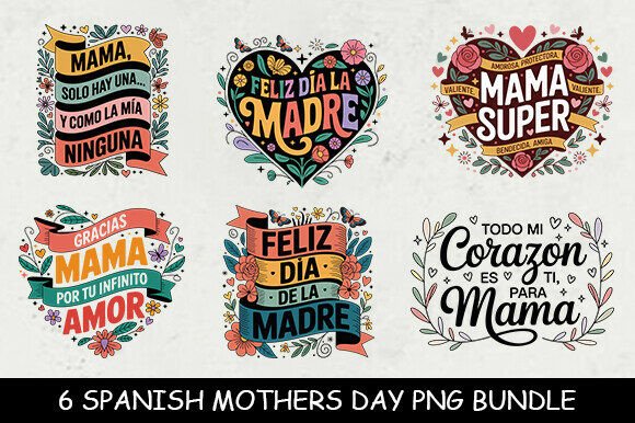 Download Spanish Mothers Day PNG Bundle - Day Collection