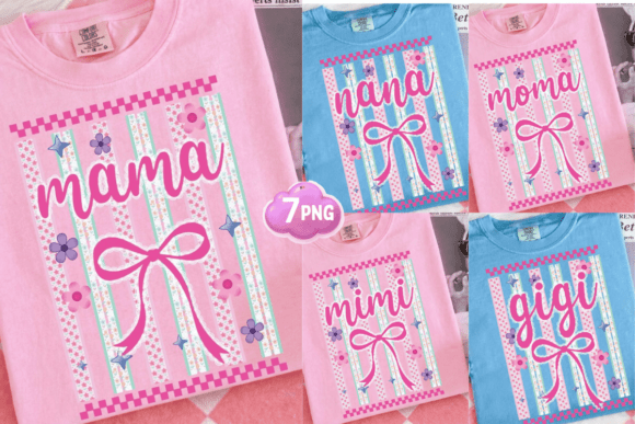 Download Striped Floral Mothers Day Png Bundle - Day Collection