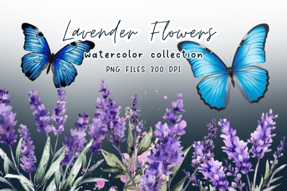 Download Lavender Watercolor Flower Clipart - Watercolor flower clipart Collection